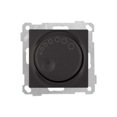 Выключатель поворотный (диммер) (скрытый, без рамки, винт. зажим, 600Вт) черный, DARIA, MUTLUSAN Выключатель поворотный (диммер) (скрытый, без рамки, винт. зажим, 600Вт) черный, DARIA, MUTLUSAN