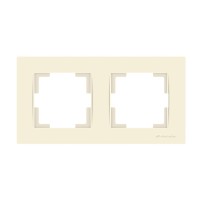Рамка 2-ая горизонтальная кремовая, RITA, MUTLUSAN