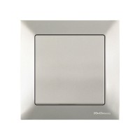 Выключатель 1-клав. (скрытый, пруж. зажим) титан, DARIA, MUTLUSAN Выключатель 1-клав. (скрытый, пруж. зажим) титан, DARIA, MUTLUSAN