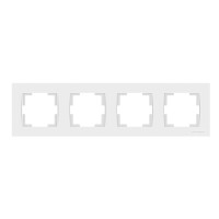 Рамка 4-ая горизонтальная белая, RITA, MUTLUSAN