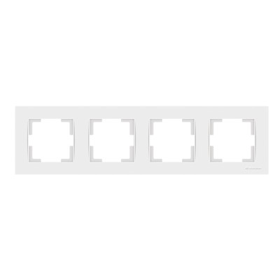 Рамка 4-ая горизонтальная белая, RITA, MUTLUSAN