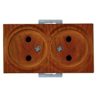 Розетка 2-ая (скрытая, б/з) вишня, RITA, MUTLUSAN Розетка 2-ая (скрытая, б/з) вишня, RITA, MUTLUSAN