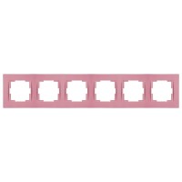 Рамка 6-ая горизонтальная розовая, RITA, MUTLUSAN