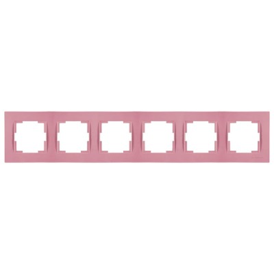 Рамка 6-ая горизонтальная розовая, RITA, MUTLUSAN