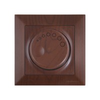 Выключатель поворотный (диммер) (скрытый, винт. зажим, 600Вт) орех, DARIA, MUTLUSAN Выключатель поворотный (диммер) (скрытый, винт. зажим, 600Вт) орех, DARIA, MUTLUSAN