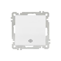 Выключатель 1-клав. (с подсветкой, скрытый, без рамки, винт. зажим) белый, DARIA, MUTLUSAN