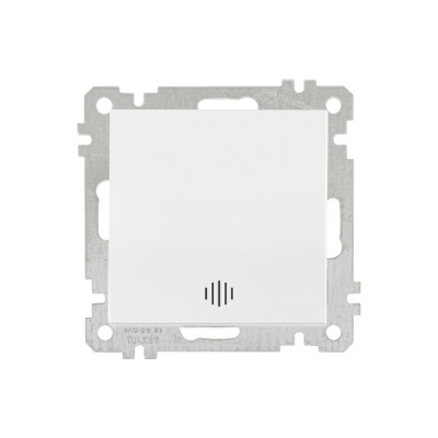 Выключатель 1-клав. (с подсветкой, скрытый, без рамки, винт. зажим) белый, DARIA, MUTLUSAN