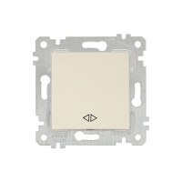 Выключатель промежуточный многопозиционный (скрытый, без рамки, пруж. зажим) кремовый, RITA, MUTLUSA Выключатель промежуточный многопозиционный (скрытый, без рамки, пруж. зажим) кремовый, RITA, MUTLUSA