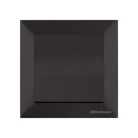 Выключатель 1-клав. двухполюсный (скрытый, винт. зажим) черный, DARIA, MUTLUSAN