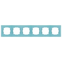 Рамка 6-ая горизонтальная синяя, RITA, MUTLUSAN
