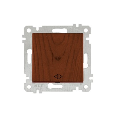 Выключатель промежуточный многопозиционный (скрытый, без рамки, пруж. зажим) орех, RITA, MUTLUSAN
