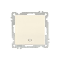 Выключатель 1-клав. (с подсветкой, скрытый, без рамки, винт. зажим) кремовый, DARIA, MUTLUSAN Выключатель 1-клав. (с подсветкой, скрытый, без рамки, винт. зажим) кремовый, DARIA, MUTLUSAN