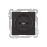 Розетка 1-ая (скрытая, без рамки, б/з) черная, DARIA, MUTLUSAN Розетка 1-ая (скрытая, без рамки, б/з) черная, DARIA, MUTLUSAN