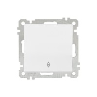 Выключатель проходной 1-клав. (скрытый, без рамки, винт. зажим) белый, DARIA, MUTLUSAN Выключатель проходной 1-клав. (скрытый, без рамки, винт. зажим) белый, DARIA, MUTLUSAN
