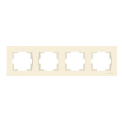 Рамка 4-ая горизонтальная кремовая, RITA, MUTLUSAN