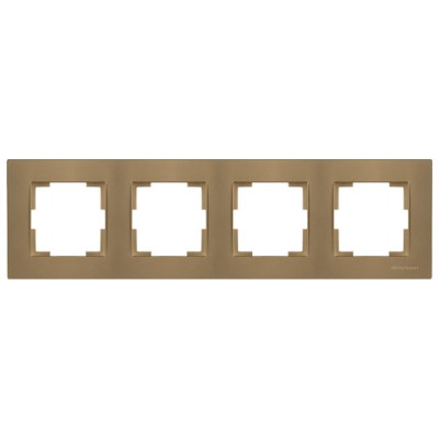 Рамка 4-ая горизонтальная золотая, RITA, MUTLUSAN