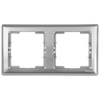 Рамка 2-ая горизонтальная серебро, DARIA, MUTLUSAN Рамка 2-ая горизонтальная серебро, DARIA, MUTLUSAN