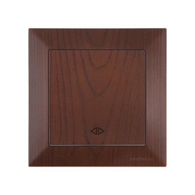 Выключатель промежуточный многопозиционный (скрытый, пруж. зажим) орех, DARIA, MUTLUSAN