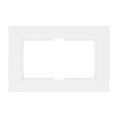 Рамка для 2-ой розетки белая, RITA, MUTLUSAN
