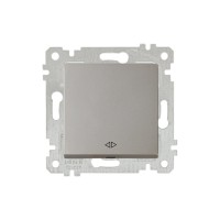 Выключатель промежуточный многопозиционный (скрытый, без рамки, пруж. зажим) титан, RITA, MUTLUSAN