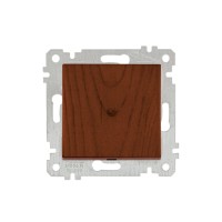 Выключатель 1-клав. (скрытый, без рамки, винт. зажим) орех, RITA, MUTLUSAN Выключатель 1-клав. (скрытый, без рамки, винт. зажим) орех, RITA, MUTLUSAN