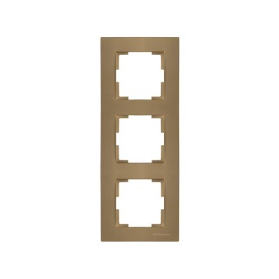 Рамка 3-ая вертикальная золотая, RITA, MUTLUSAN