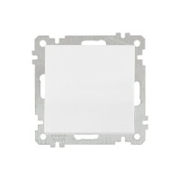 Выключатель 1-клав. двухполюсный (скрытый, винт. зажим) белый, ELITRA, MUTLUSAN
