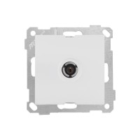 Розетка телевиз. 1-ая (с/з, 11dB, переходная) белая, ELITRA, MUTLUSAN Розетка телевиз. 1-ая (с/з, 11dB, переходная) белая, ELITRA, MUTLUSAN