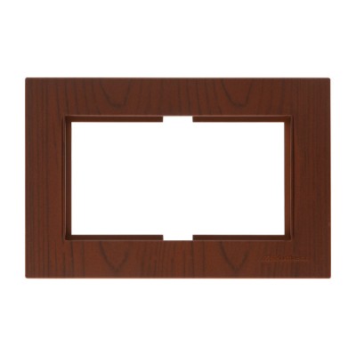 Рамка для 2-ой розетки орех, RITA, MUTLUSAN