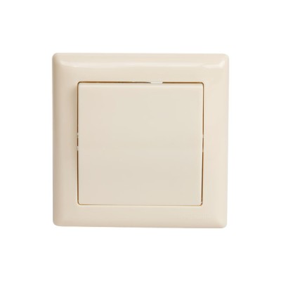 Выключатель 1-клав. (скрытый, винт. зажим) кремовый, DARIA, MUTLUSAN