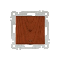 Выключатель промежуточный многопозиционный (скрытый, без рамки, пруж. зажим) вишня, RITA, MUTLUSAN