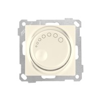 Выключатель поворотный (диммер) (скрытый, без рамки, винт. зажим, 600Вт) кремовый, DARIA, MUTLUSAN