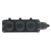 Розетка переносная 3-местная c/з STEKKER,RST16-3-44, 250В, 16А, IP44, черный 50806