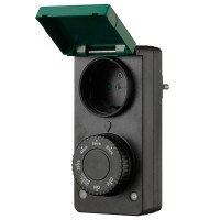 Розетка с таймером (с датчиком освещенности) Feron TM29 суточная мощность 2300W/10A IP44