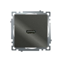 Розетка HDMI 2.1, Type A (механизм), серия Катрин, графит, GLS00-7118-06 50059 Розетка HDMI 2.1, Type A (механизм), серия Катрин, графит, GLS00-7118-06 50059