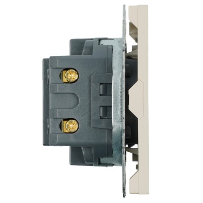 Розетка 2-местная USB + Type C (механизм), STEKKER, 250В, 20W, серия Эмили, RST10-5115-08, кашемир, soft touch 49905