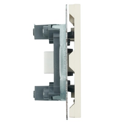 Розетка HDMI 2.0 Type A (механизм), STEKKER, серия Эмили, RST00-5118-08, кашемир, soft touch 50169