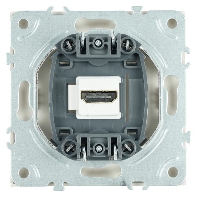 Розетка HDMI 2.0 Type A (механизм), STEKKER, серия Эмили, RST00-5118-08, кашемир, soft touch 50169