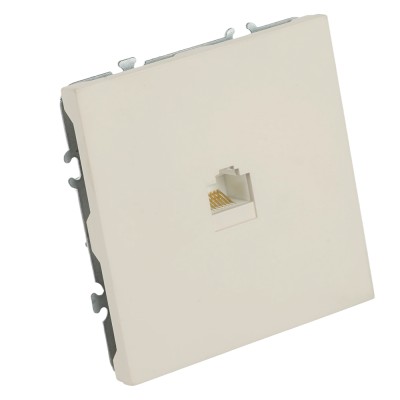 Розетка компьютерная 1-местная RJ-45 (механизм), серия Эмили, RST00-5117-08, кашемир, soft touch 49899