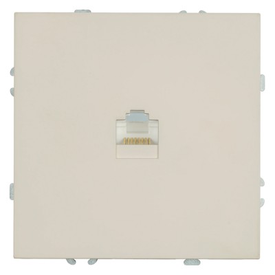 Розетка компьютерная 1-местная RJ-45 (механизм), серия Эмили, RST00-5117-08, кашемир, soft touch 49899