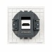 Розетка HDMI 2.0 Type A (механизм), STEKKER серия Мия, RST00-3118-01, белая магнолия 50827