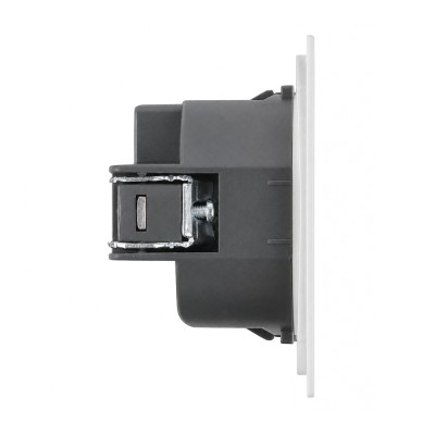 Розетка HDMI 2.0 Type A (механизм), STEKKER серия Мия, RST00-3118-01, белая магнолия 50827