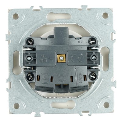 Розетка 1-местная с крышкой с защ. штор, STEKKER, с/з, 250В, 16А, серия Эмили, RST16-5112-08, кашемир, soft touch 49907