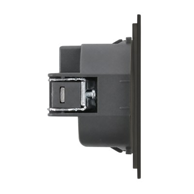 Розетка HDMI 2.0 Type A (механизм), STEKKER, серия Мия, RST00-3118-05, черный бархат 50828