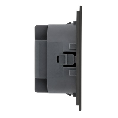 Розетка HDMI 2.0 Type A (механизм), STEKKER, серия Мия, RST00-3118-05, черный бархат 50828