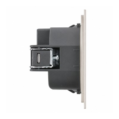 Розетка HDMI 2.0 Type A (механизм), STEKKER, серия Мия, RST00-3118-08, пудровый жемчуг 50829