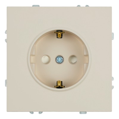 Розетка 1-местная с защитной шторкой с/з (механизм), STEKKER, 250В, 16А, серия Эмили, RST16-5110-08, кашемир, soft touch 49906