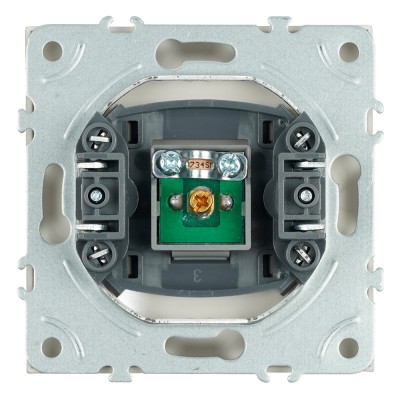 Розетка телевизионная 1-местная (механизм), STEKKER, 75 Ом, 5-862МГц, серия Эмили, RST00-5108-08, кашемир, soft touch 49901