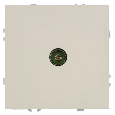 Розетка телевизионная 1-местная (механизм), STEKKER, 75 Ом, 5-862МГц, серия Эмили, RST00-5108-08, кашемир, soft touch 49901