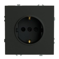 Розетка 1-местная с з/ш, с/з (механизм), СЗК, STEKKER, 250В, 16А, серия Эмили, RST16-5110-05ZK, черный уголь, soft touch 50251 Розетка 1-местная с з/ш, с/з (механизм), СЗК, STEKKER, 250В, 16А, серия Эмили, RST16-5110-05ZK, черный уголь, soft touch 50251